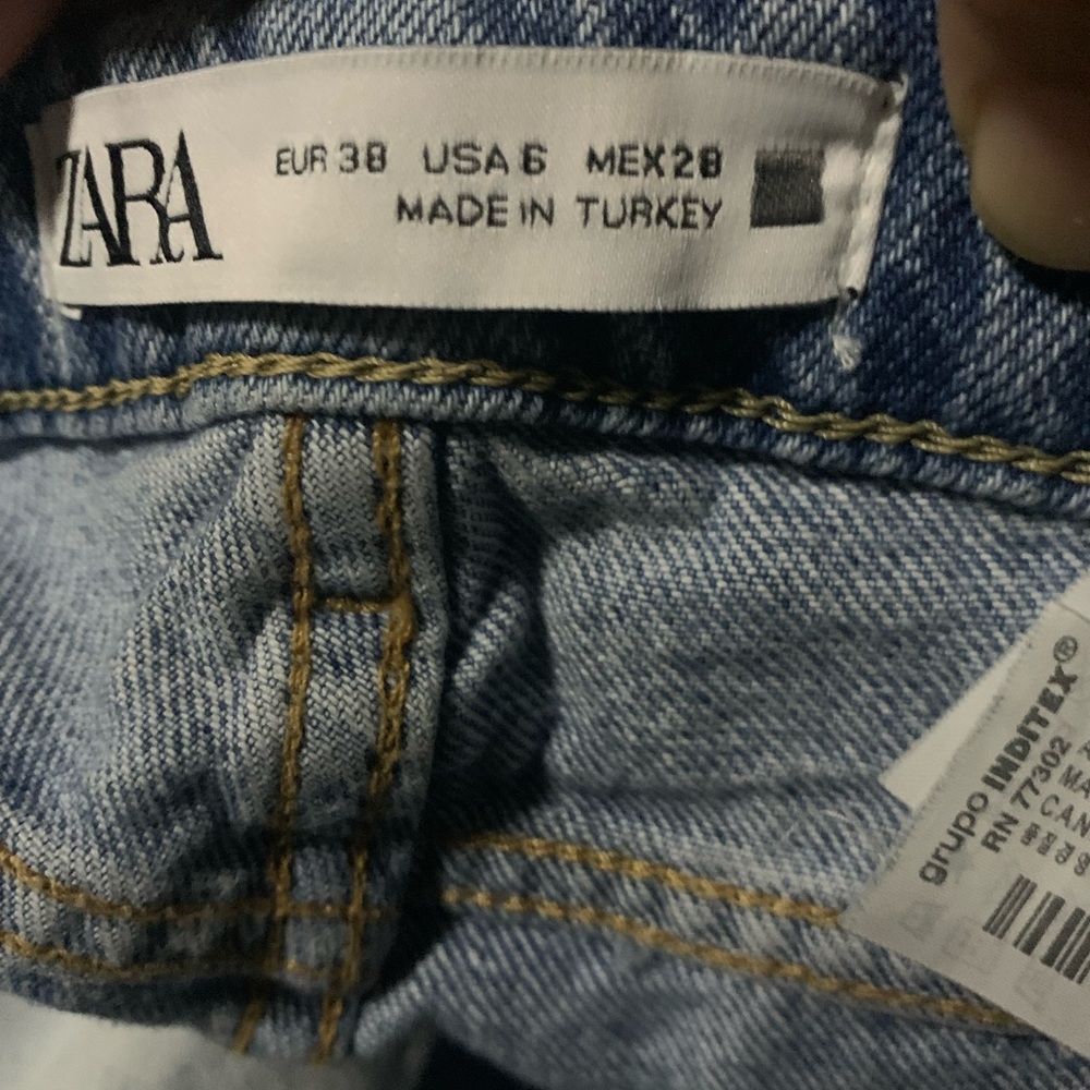 Zara Ripped Wide Leg Jeans - Picture 6 of 12